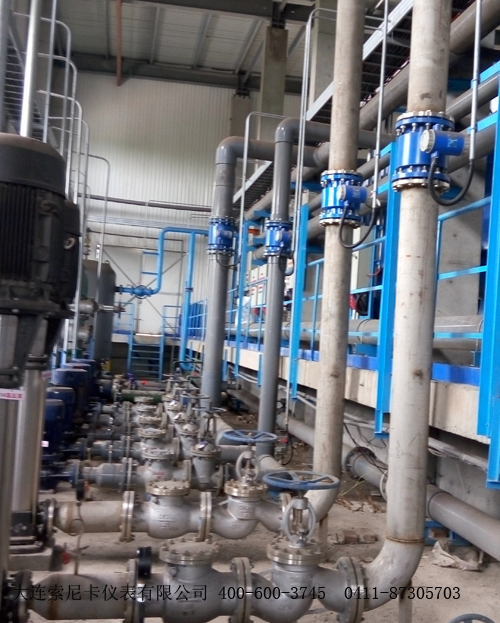 電廠(chǎng)電磁流量計現場(chǎng)圖